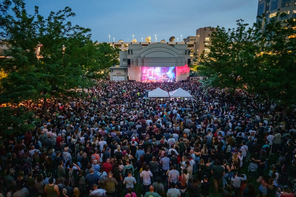 (Trent Nelson | The Salt Lake Tribune) Lord Huron performs at the Twilight Concert Series at Salt Lake City's Gallivan Center on Friday, June 2, 2023. The 2025 Twilight Concert Series will kick off on July 12, with concerts at Gallivan Center and Library Square.