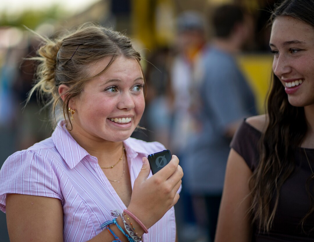 (Rick Egan | The Salt Lake Tribune) Evelyn Stephens and Annie Porter, before the Noah Kahn concert on Tuesday, Aug. 25, 2026.