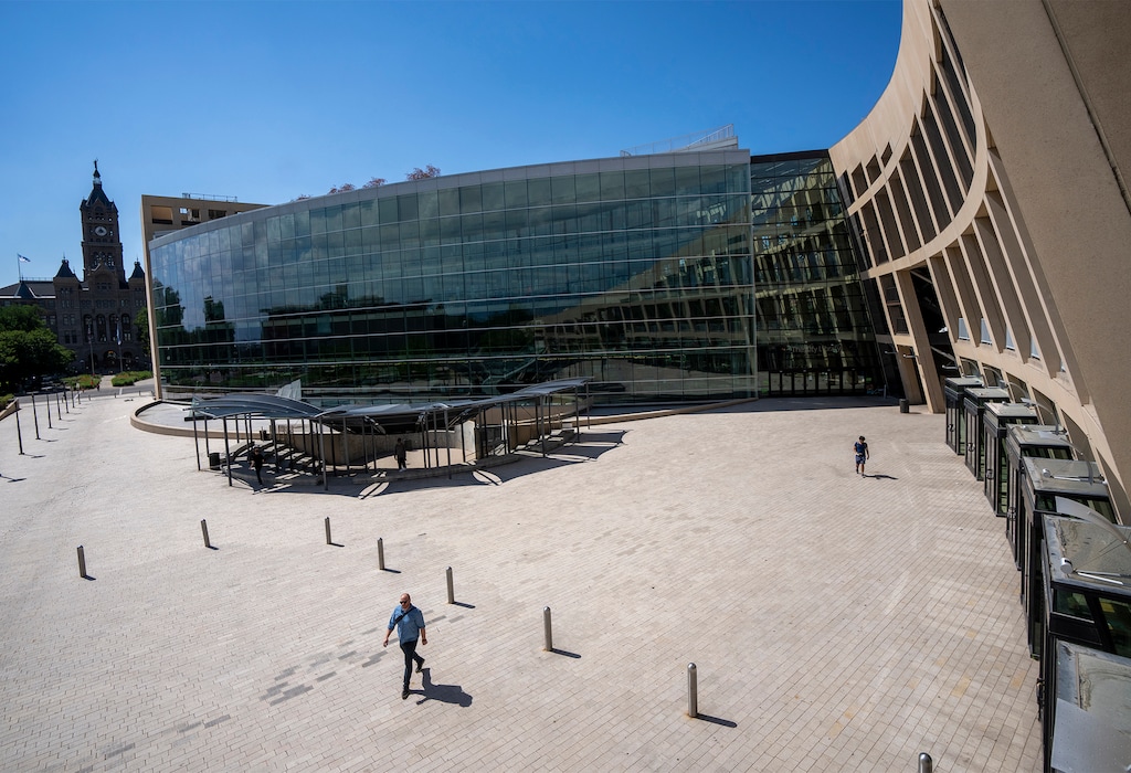 (Rick Egan | The Salt Lake Tribune) The downtown main branch of the Salt Lake City Library, photographed in 2023.
