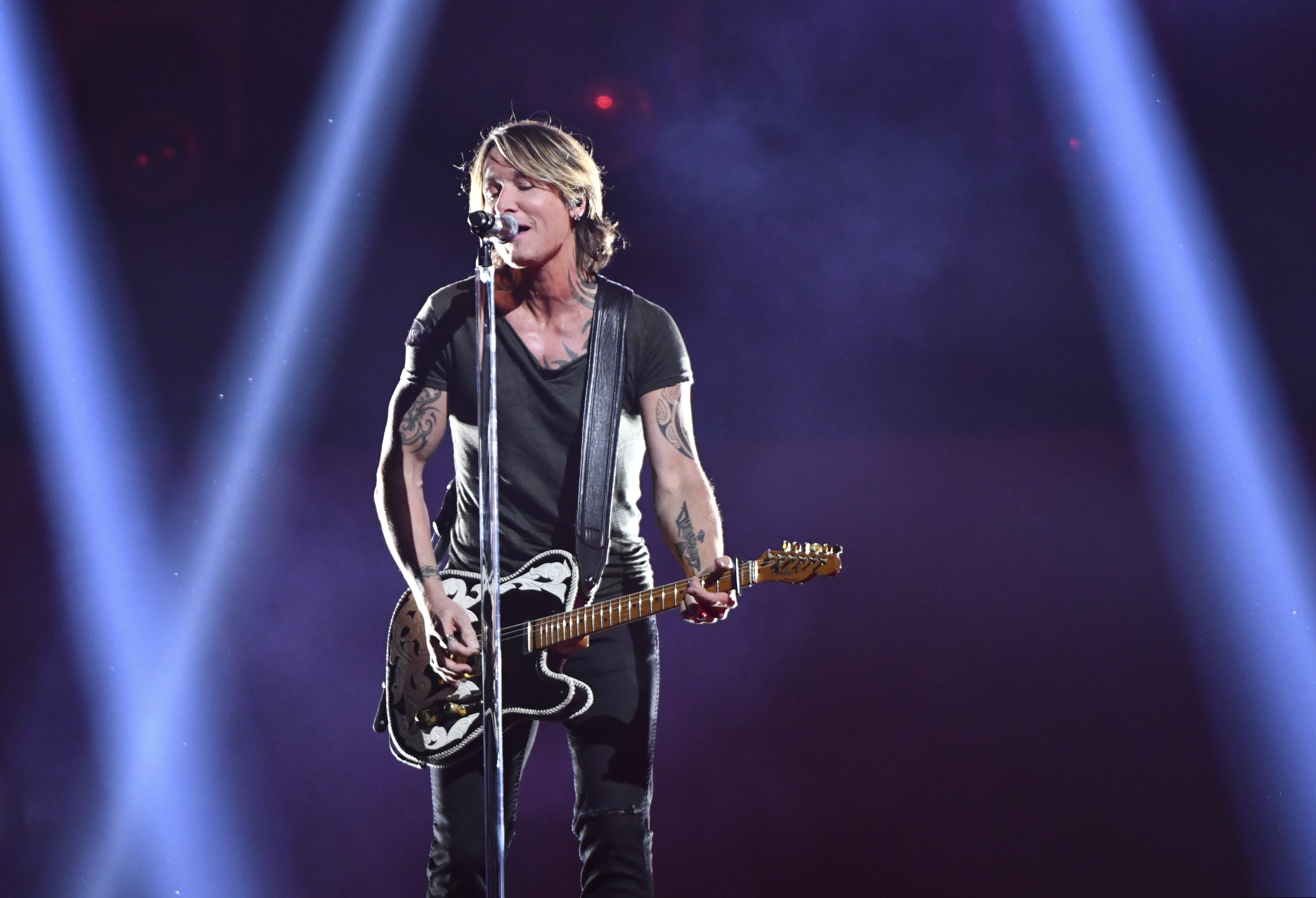 (Charles Sykes  |  Invision/Associated Press) Keith Urban — seen here performing at the CMA Awards in Nashville last November — will be the headliner at Stadium of Fire, Provo's annual Independence Day celebration, on Thursday, July 4, at LaVell Edwards Stadium on the Brigham Young University campus.