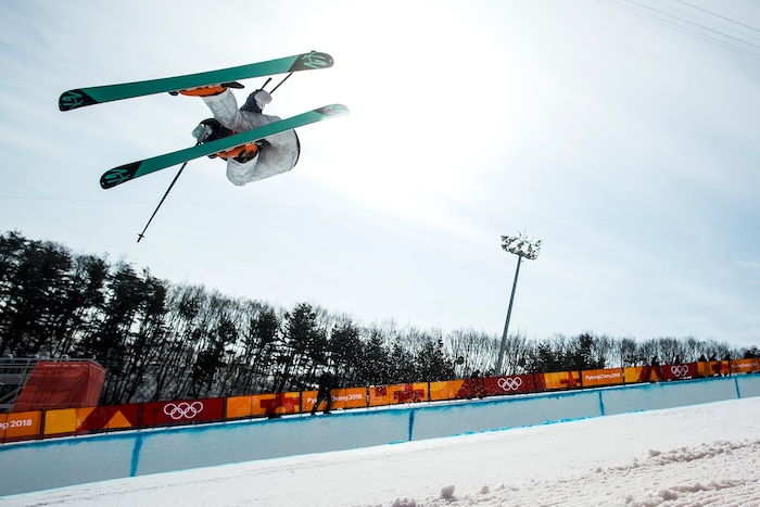 (Chris Detrick  |  The Salt Lake Tribune)  Valeriya Demidova of Olympic Athlete from Russia competes in the Ladies' Ski Halfpipe Final Run at Phoenix Park during the Pyeongchang 2018 Winter Olympics Tuesday, Feb. 20, 2018. 