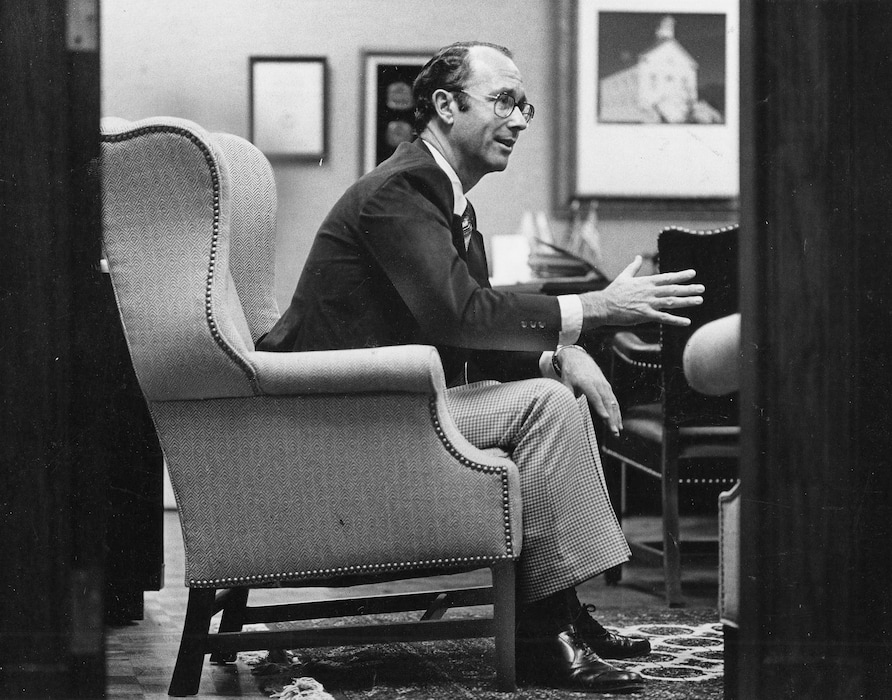 (The Salt Lake Tribune) University of Utah President David P. Gardner in October 1977.