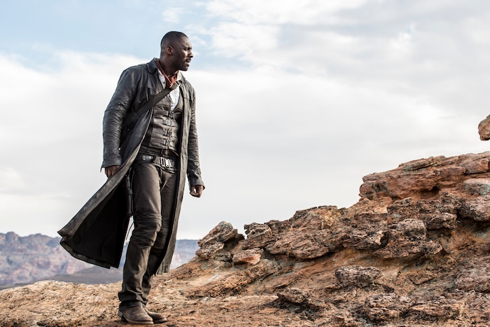 Idris Elba plays Roland, The Gunslinger, the hero of "The Dark Tower," a fantasy-action thriller based on Stephen King's novels. (Courtesy Columbia Pictures)