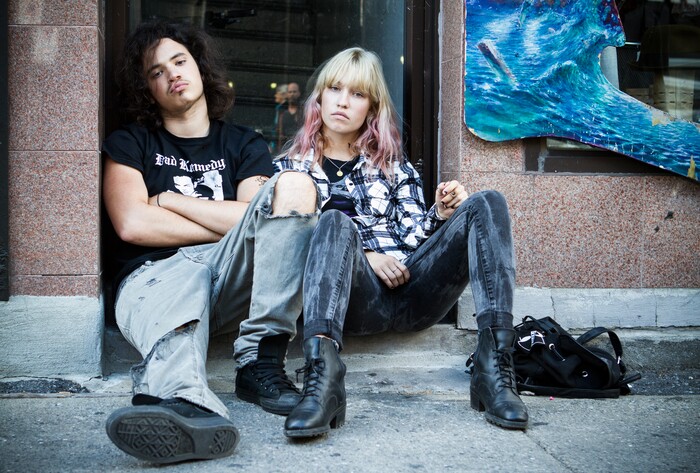 (Eric Picoli | courtesy Slamdance Film Festival) Anthony Therrien (left) and Rose-Marie Perreault star in Pascal Plante's "Fake Tattoos," one of the 10 narrative features in competition at the 2018 Slamdance Film Festival.