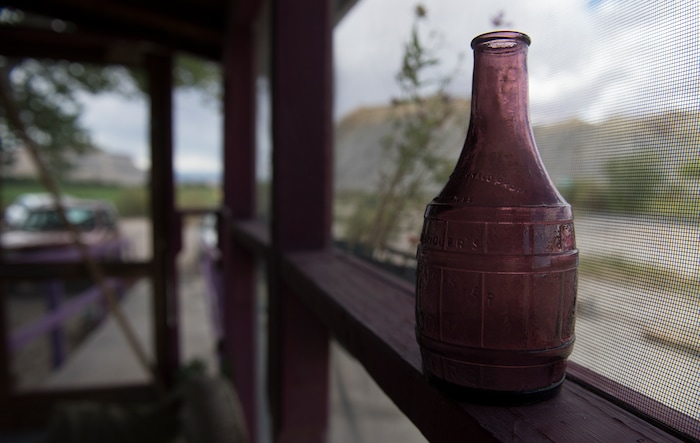 (Leah Hogsten  |  The Salt Lake Tribune) Mesa Farm owner Randy Ramsley sells a variety of goats milk cheeses and yogurt at his farm's storefront on Highway 24, east of Capitol Reef and at Tony Caputo's in Salt Lake City. 