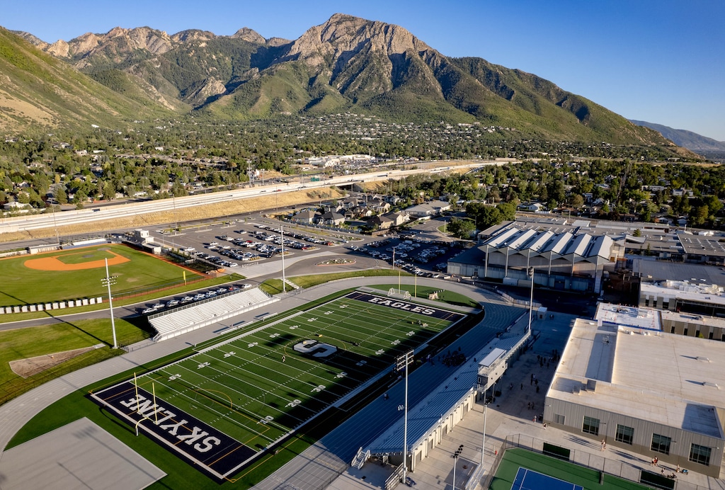 (Francisco Kjolseth | The Salt Lake Tribune) So far, Skyline High School in Millcreek hasn’t had to turn away students who live outside its boundaries but want to attend, said Granite School District spokesperson Ben Horsley. But that may change as it opens new facilities.