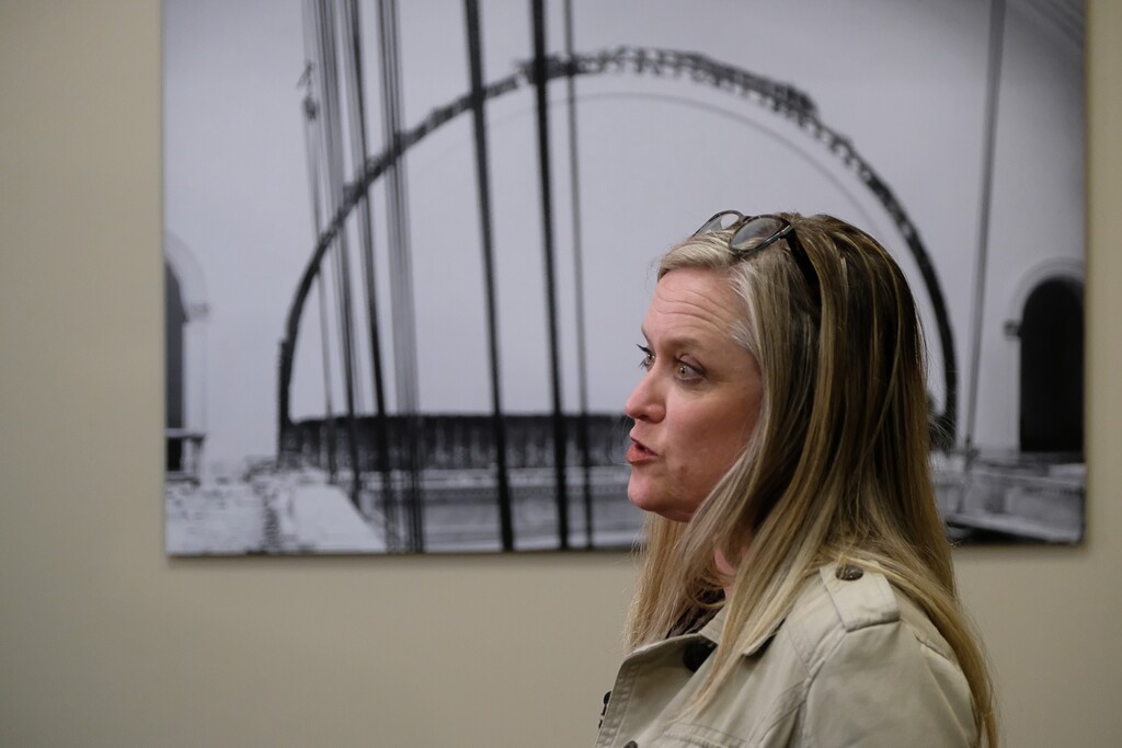 (Francisco Kjolseth  |  The Salt Lake Tribune)  Jennifer Oxborrow, Executive Director of the Utah Domestic Violence Coalition discusses domestic violence legislation being presented during the 2018 legislative session. 