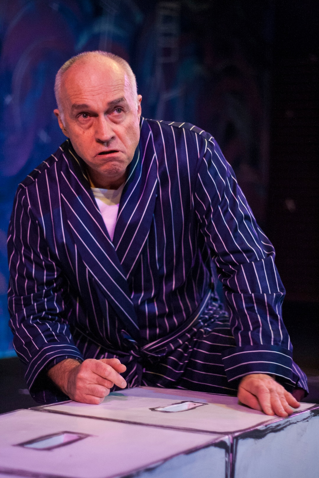 (Photo courtesy An Other Theater Company) Joel Applegate as Roy Cohn in An Other Theater Company's production of "Angels in America: Millennium Approaches."