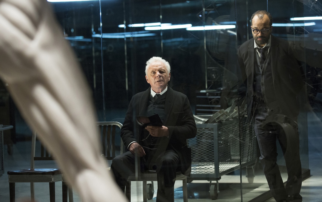 John P. Johnson  |  HBOAnthony Hopkins as Dr. Robert Ford and Jeffrey Wright as Bernard Lowe in ÒWestworld.Ó