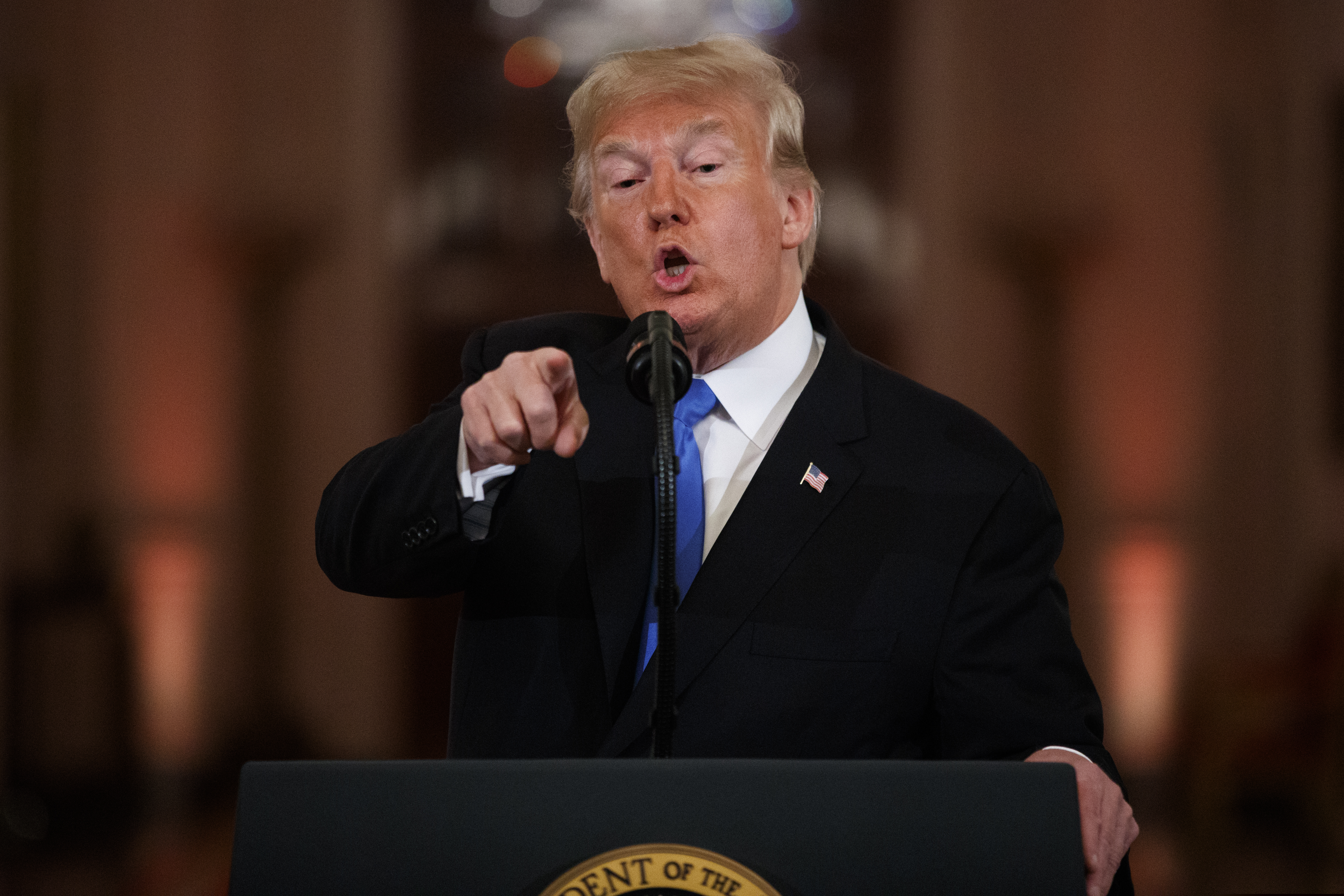 President Donald Trump speaks during a news conference in the East Room of the White House, Wednesday, Nov. 7, 2018, in Washington. (AP Photo/Evan Vucci)
