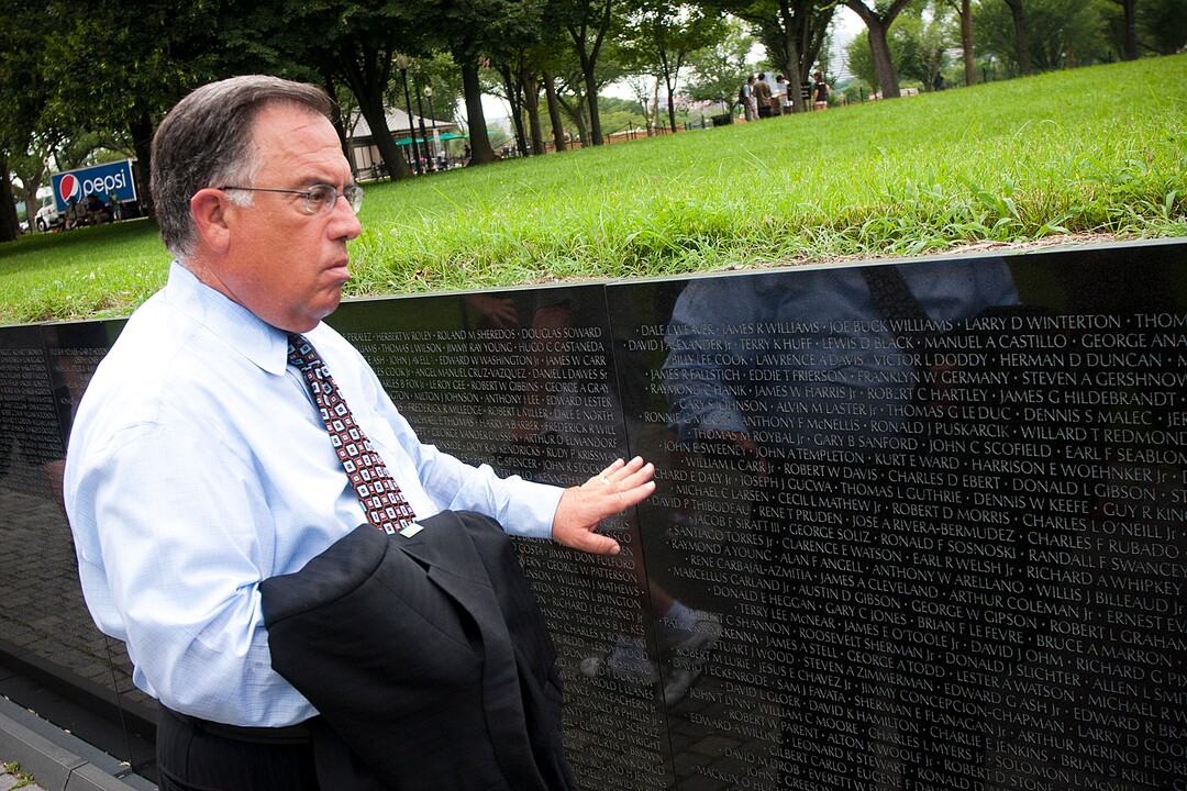 (COBB CONDIE  |  Tribune File Photo)  Utah's Democratic nominee for U.S. Senate, Sam Granato, pauses to take a look at the names on the Vietnam War Memorial Wednesday July, 21, 2010. In addition to visiting the monuments and memorials on his first trip to the nation's capital, Granato took time to speak with various politicians including Sen. Orrin Hatch and Rep. Jim Matheson.