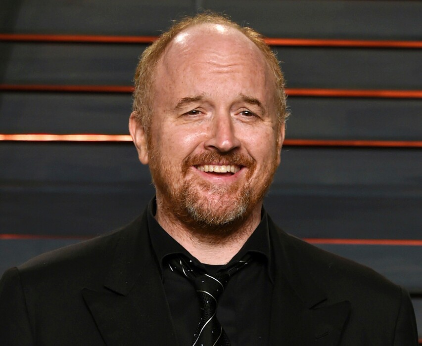 FILE - In this Feb. 28, 2016 file photo, Louis C.K. arrives at the Vanity Fair Oscar Party in Beverly Hills, Calif. The New York premiere of Louis C.K.’s controversial new film “I Love You, Daddy” has been canceled amid swirling controversy over the film and the comedian. (Photo by Evan Agostini/Invision/AP, File)