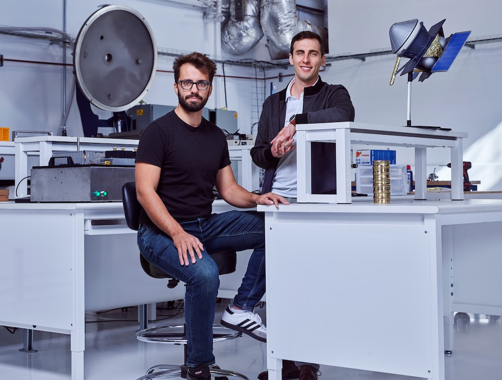 (Varda Industries) West High graduate Delian Asparouhov, seated, and business partner Will Bruey are co-founders of Varda Space Industries, a startup that aims to produce pharmaceutical chemicals in space.