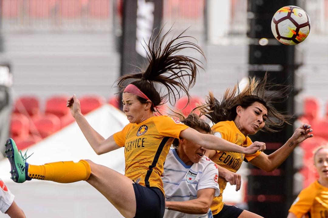 (Trent Nelson | The Salt Lake Tribune)  Utah Royals FC hosts the Chicago Red Stars, at Rio Tinto Stadium in Sandy, Saturday April 14, 2018.