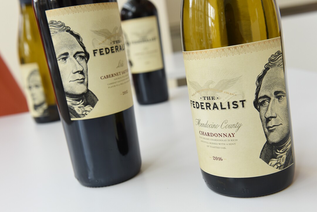 (Francisco Kjolseth  |  The Salt Lake Tribune)  For the upcoming run of "Hamilton," the Encore Bistro inside Salt Lake City's Eccles Theater has special-ordered Federalist wines with Alexander Hamilton on the label.