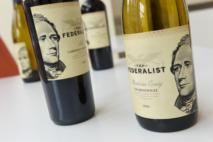 (Francisco Kjolseth  |  The Salt Lake Tribune)  For the upcoming run of "Hamilton," the Encore Bistro inside Salt Lake City's Eccles Theater has special-ordered Federalist wines with Alexander Hamilton on the label.