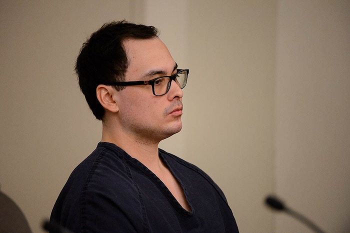 (Trent Nelson | The Salt Lake Tribune)
Jason Black, who shot and killed 24-year-old Natalia Casagrande before stealing marijuana, guns and cash, is sentenced by Judge Adam Mow in Salt Lake City, Tuesday April 10, 2018.