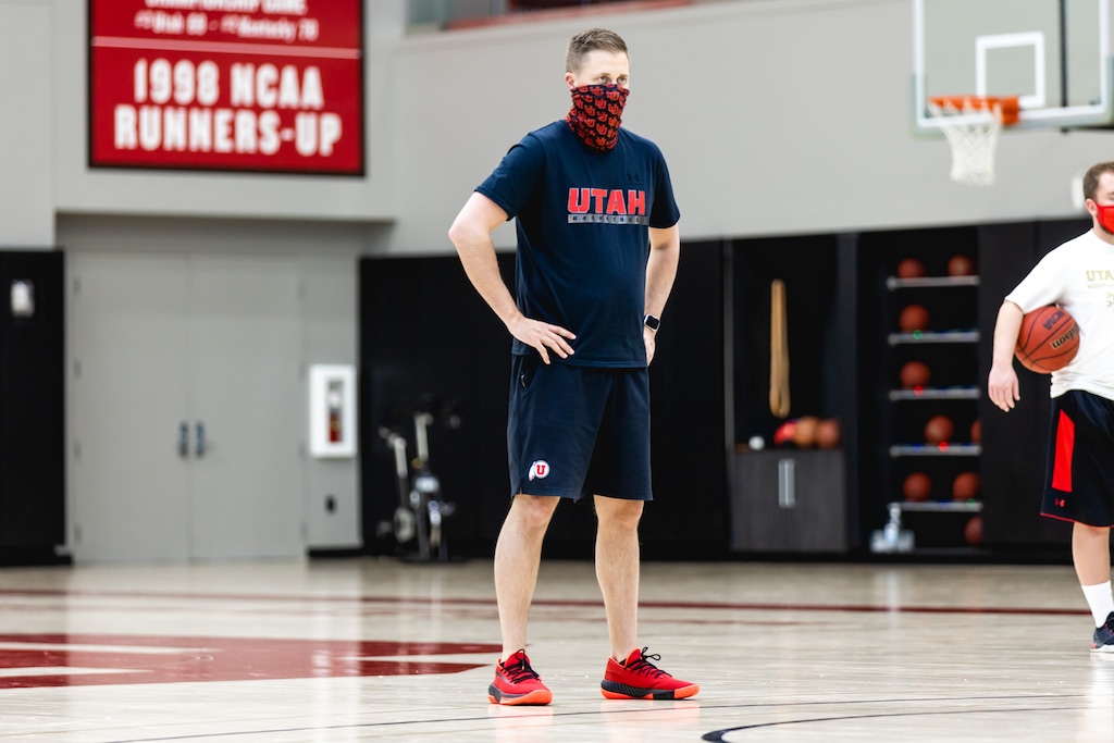 University of Utah men's basketball assistant coach Eric Peterson