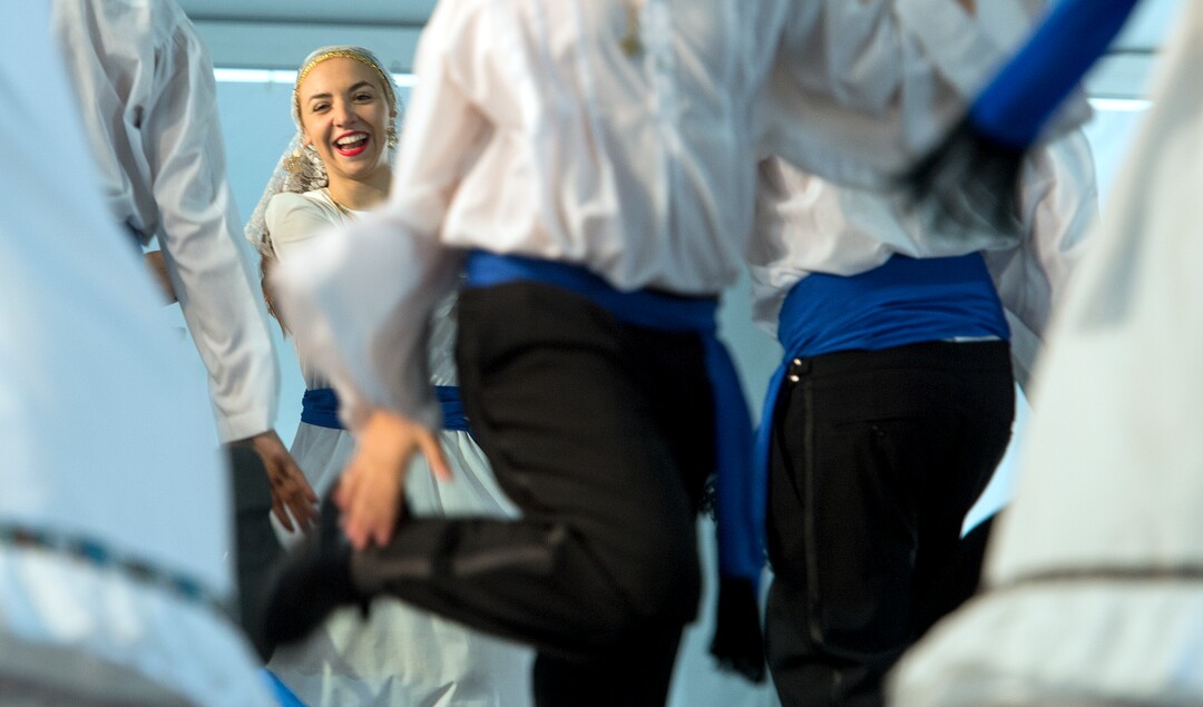 (Leah Hogsten  |  The Salt Lake Tribune) The Olympian Dancers perform at the 42nd Annual Greek Festival on the grounds of the Holy Trinity Cathedral Greek Orthodox Church. The three day festival offers a wide variety of food and pastries, Greek musicians and dance performances.