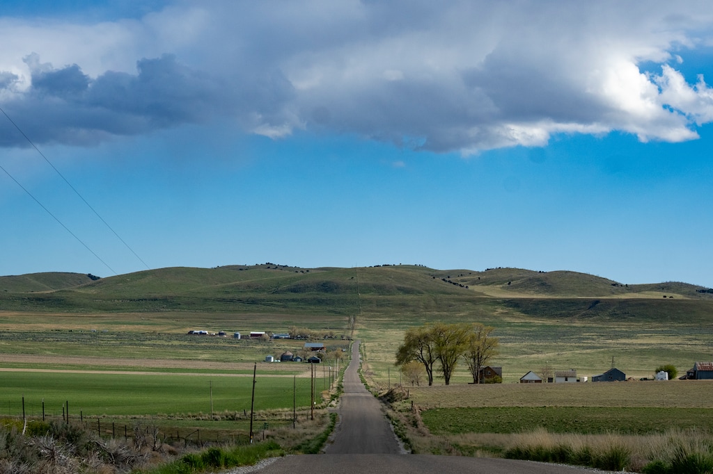 (Rick Egan | The Salt Lake Tribune) Hansel Valley Road on Tuesday, April 28, 2026. The area is home to some 40,000 acres being pursued for a massive hyperscale data center project.
