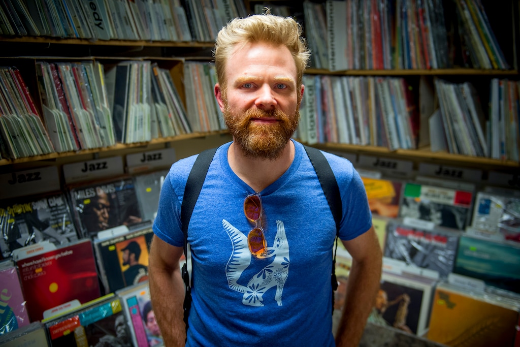 (Jeremy Harmon | The Salt Lake Tribune) Samuel Stinson of Randy's Records is one of the organizers of The Great Salt Lake Record Sale at Urban Arts Gallery in Salt Lake City on Sat. Mar. 23 and Sun. Mar. 24.