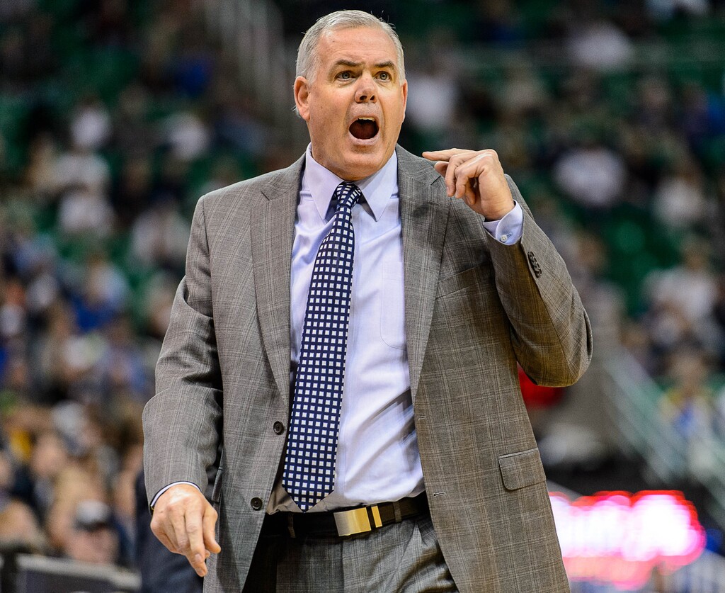 Trent Nelson  |  The Salt Lake TribuneBrigham Young Cougars head coach Dave Rose, as BYU faces Hawaii, college basketball at EnergySolutions Arena in Salt Lake City, Saturday December 6, 2014.
