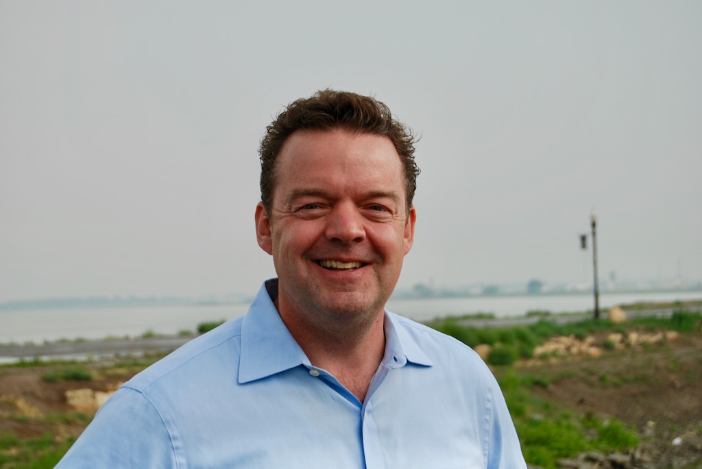 (Brian Maffly  | The Salt Lake Tribune) Ryan Benson, CEO of Lake Restoration Solutions, is leading a proposal to dredge Utah Lake as part of controversial $6.4 billion plan to clean up the lake.