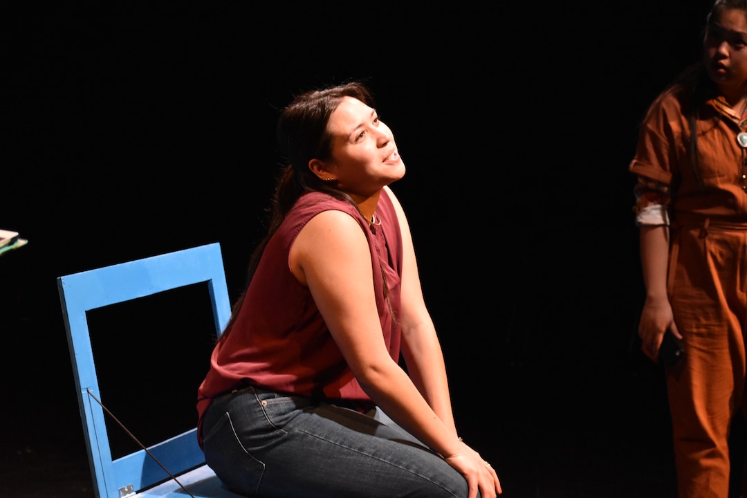 (Sharah Meservy  |  Plan-B Theatre) Jayna Balzer plays Ava in Melissa Leilani Larsons's play "Mestiza, or Mixed," playing June 9-19, 2022, at the Rose Wagner Performing Arts Center in Salt Lake City, produced by Plan-B Theatre.