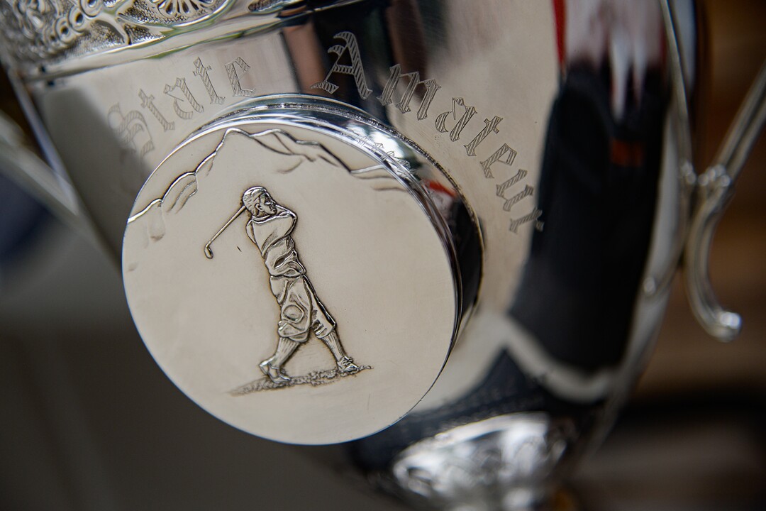 (Francisco Kjolseth  |  The Salt Lake Tribune)  The State Amateur trophy will soon have the same name engraved on its side as Preston Summerhays, 16, repeats as State Amateur golf champion at Soldier Hollow Golf Course on Saturday, July 13, 2019, beating Chase Lansford 7 and 6 in the final championship match.