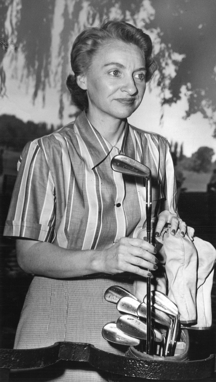 (Tribune File Photo)  Golfer Mary Lou Baker, seen here on or about July 31, 1951. Baker was a six-time winner of the State Women's Amateur and the namesake of one of the Utah Golf Association's major tournaments. Baker died Oct. 8, 2017. She was 96.