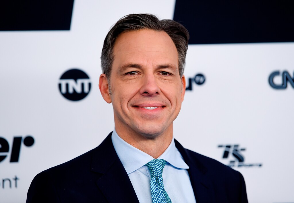 FILE - In this May 17, 2017 file photo, CNN News anchor Jake Tapper attends the Turner Network 2017 Upfront presentation in New York. Tapper is set to address graduates at the University of Massachusetts-Amherst's spring commencement, on Friday, May 11, 2018. (Photo by Evan Agostini/Invision/AP, File)