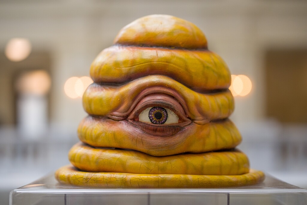 (Trent Nelson  |  The Salt Lake Tribune) An alien costume from the film "Plan 10 from Outer Space" is part of the exhibition "100 Years of Utah Film & Television" at the Utah Capitol in Salt Lake City, on Thursday, Jan. 11, 2024.