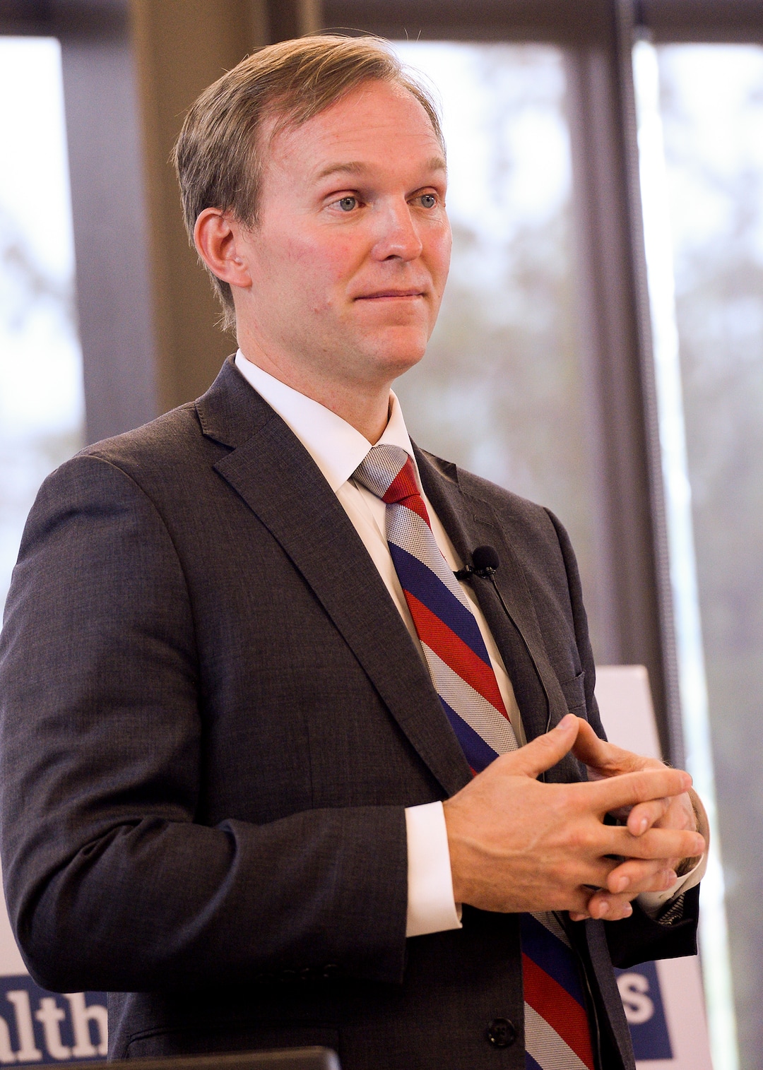 (Leah Hogsten  |  The Salt Lake Tribune)  Rep. Ben McAdams on Friday said that while he will not prejudge the outcome of the impeachment inquiry into President Donald Trump, a formal probe is necessary to determine the facts. McAdams’ Oct. 4, 2019 remarks came after a gathering at the Midvale Senior Center. He began the event with a brief statement on the impeachment inquiry and declined to take questions before pivoting to the scheduled topic of the town hall: health and wellness.