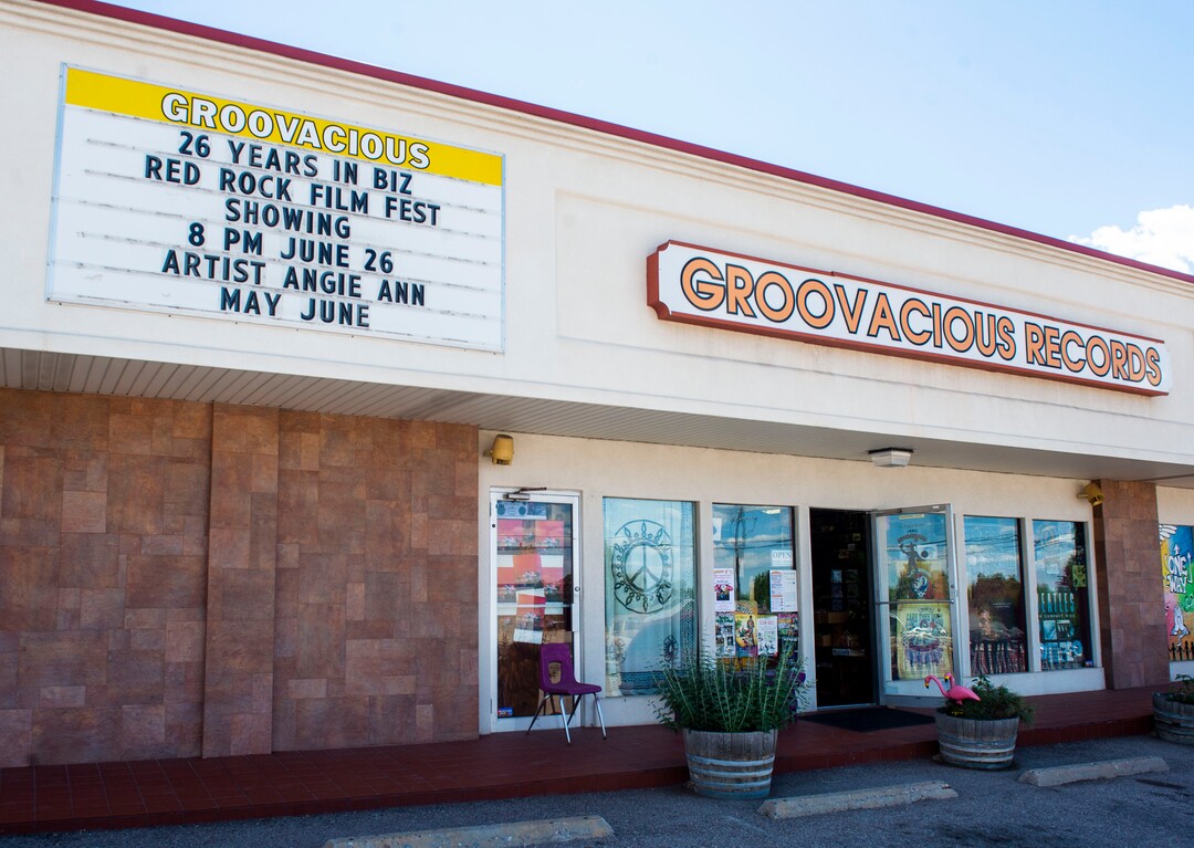 (Rick Egan  |  The Salt Lake Tribune)        Groovacious Records in Cedar City, Wednesday, June 19, 2019.