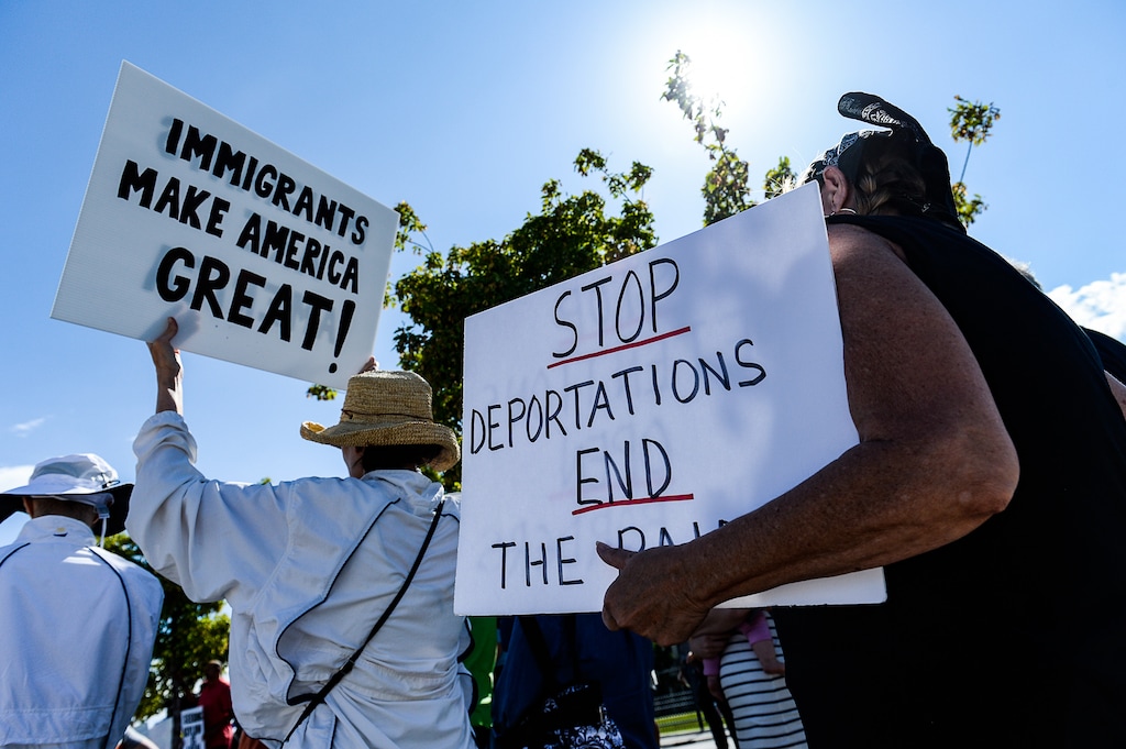 (Francisco Kjolseth | Tribune file photo) Utah Jewish Community organizations, their members and friends gather outside of the U.S. Immigration and Customs Enforcement (ICE) field office in West Valley City on Aug. 10, 2019, for a Close The Camps vigil and to condemn government policies that endanger, imprison and deport immigrants, refugees and asylum seekers.