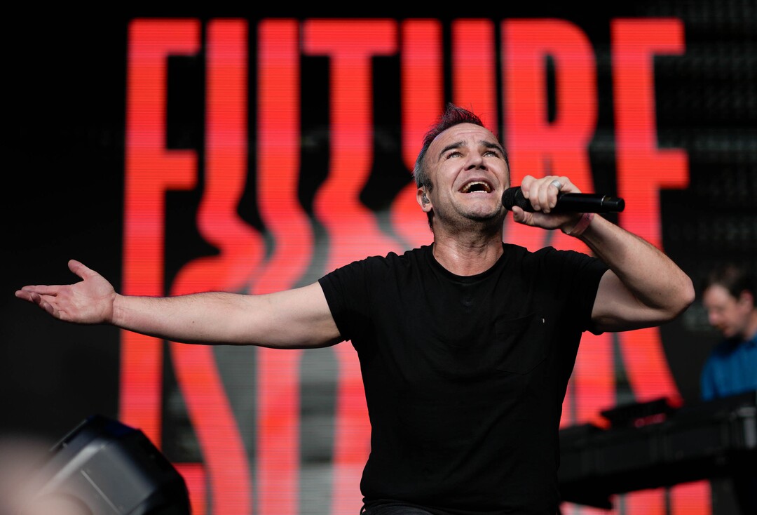 (Francisco Kjolseth  | The Salt Lake Tribune) The band Future Islands performs during the opening day lineup of Kilby Court Block Party in Salt Lake City on Thursday, May 15, 2025.