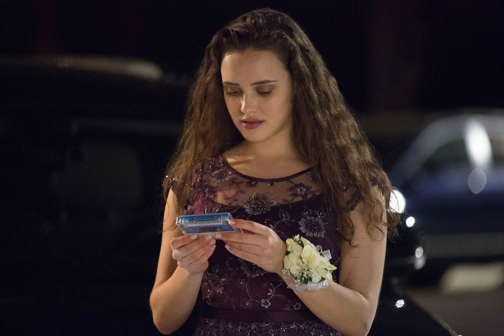 hannah baker purple dress Hannah