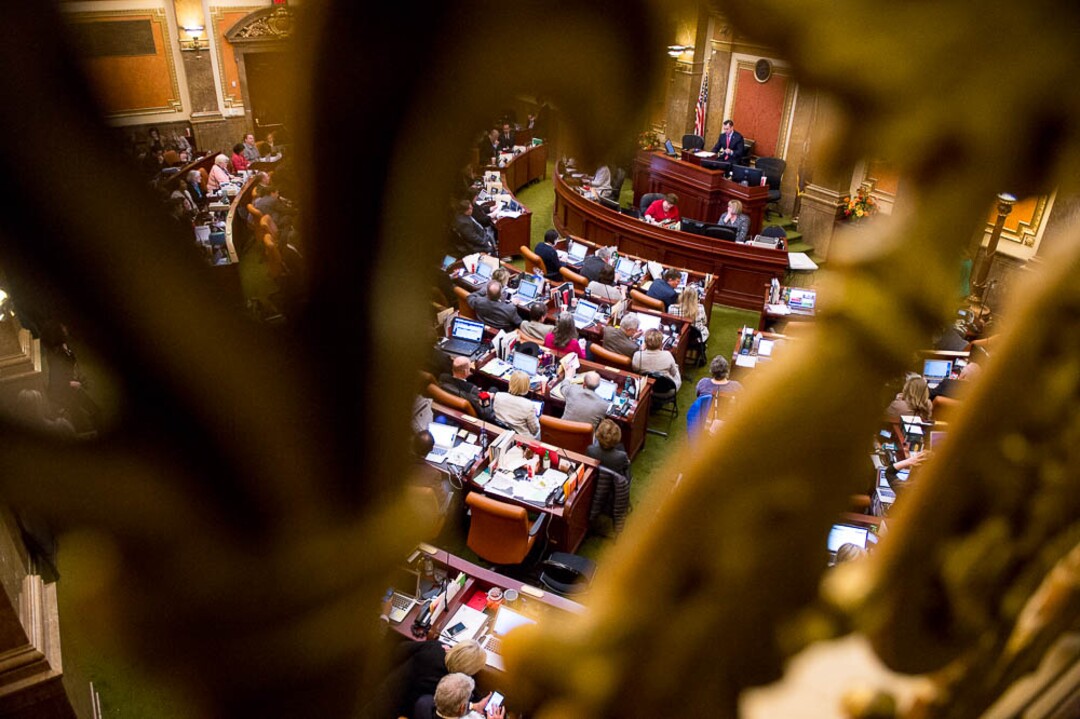 (Trent Nelson | The Salt Lake Tribune)  Representatives in the House Chamber in Salt Lake City, Thursday March 8, 2018.