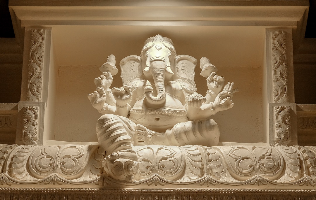 Leah Hogsten  |  The Salt Lake Tribune  Sri Ganesha Hindu Temple of Utah is named for the main deity Ñ Lord Ganesha Ñ depicted as a six-armed elephant, Lord Ganesha is regarded as a god of wisdom and knowledge. Hindus also believe he helps to remove all obstacles from one's path. Artisans from around the world spent two years hand-carving deities in the Sri Ganesha Hindu Temple in South Jordan. 