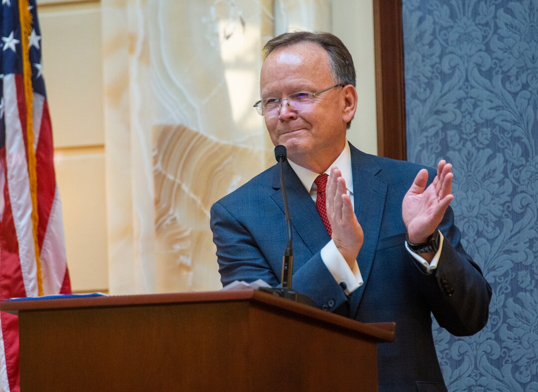 (Rick Egan  |  The Salt Lake Tribune)      New Senate President Stuart Adams conducts business in the Utah State Senate on the first day of the 2019 legislative session at the Utah State Capitol, Monday, Jan. 28, 2019.