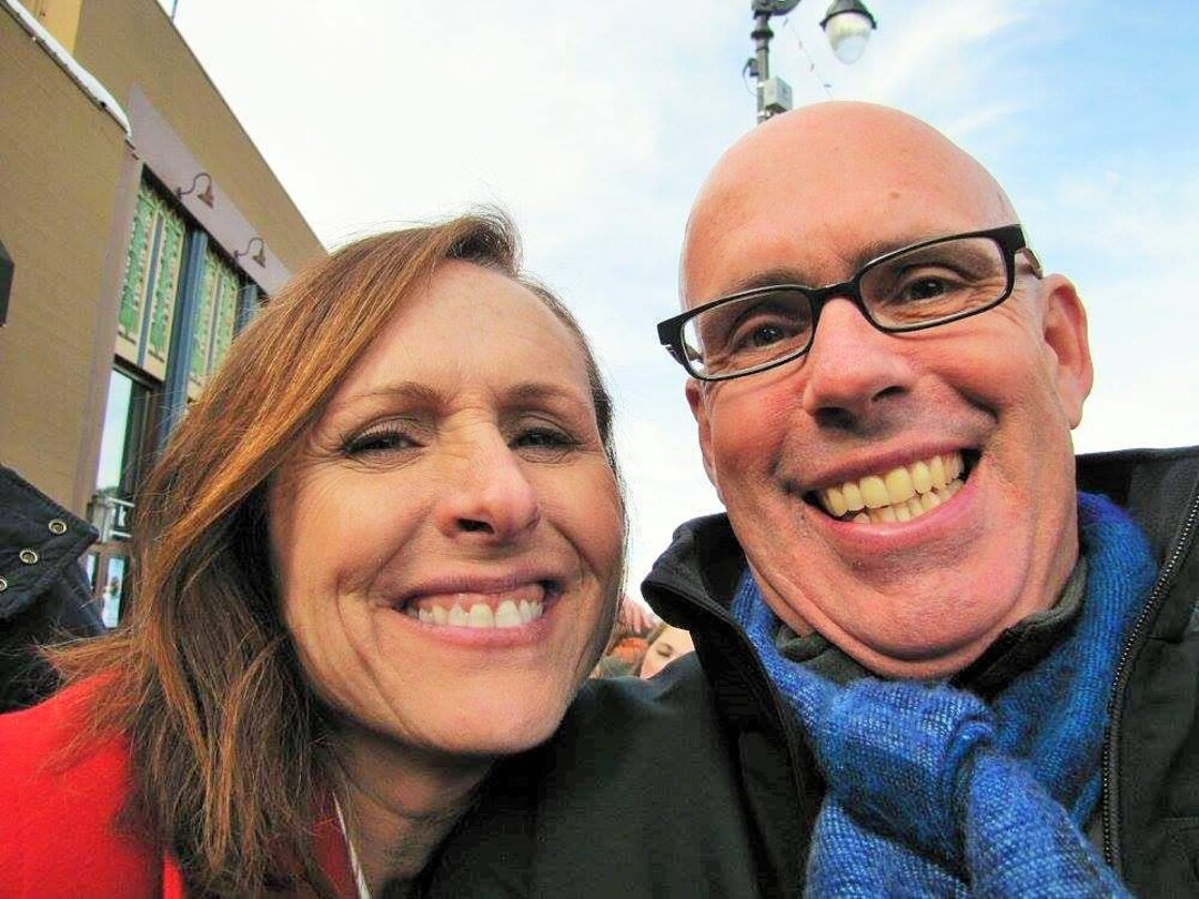 (Courtesy Stuart Graves via Facebook) Stuart Graves with Molly Shannon.
