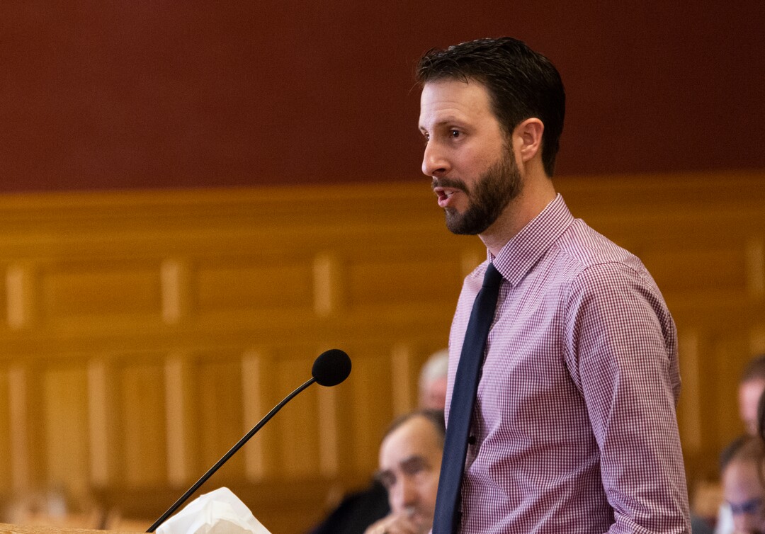 (Rick Egan  |  The Salt Lake Tribune)     Alexander Zaharof speaks to the Salt Lake City Council, as he applies for the City Counsel position vacated by Mayor Erin Mendenhall. More than 20 people candidates were given 5 minutes each to speak at the meeting, Tuesday, Jan. 21, 2020.