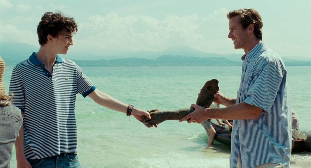 (  |  Sony Pictures Classics) Elio (Timothee Chalamet, left), a teen son of a professor, and Oliver (Armie Hammer, right), a scholar visiting Italy, become fascinated with each other, in the romantic drama "Call Me by Your Name."