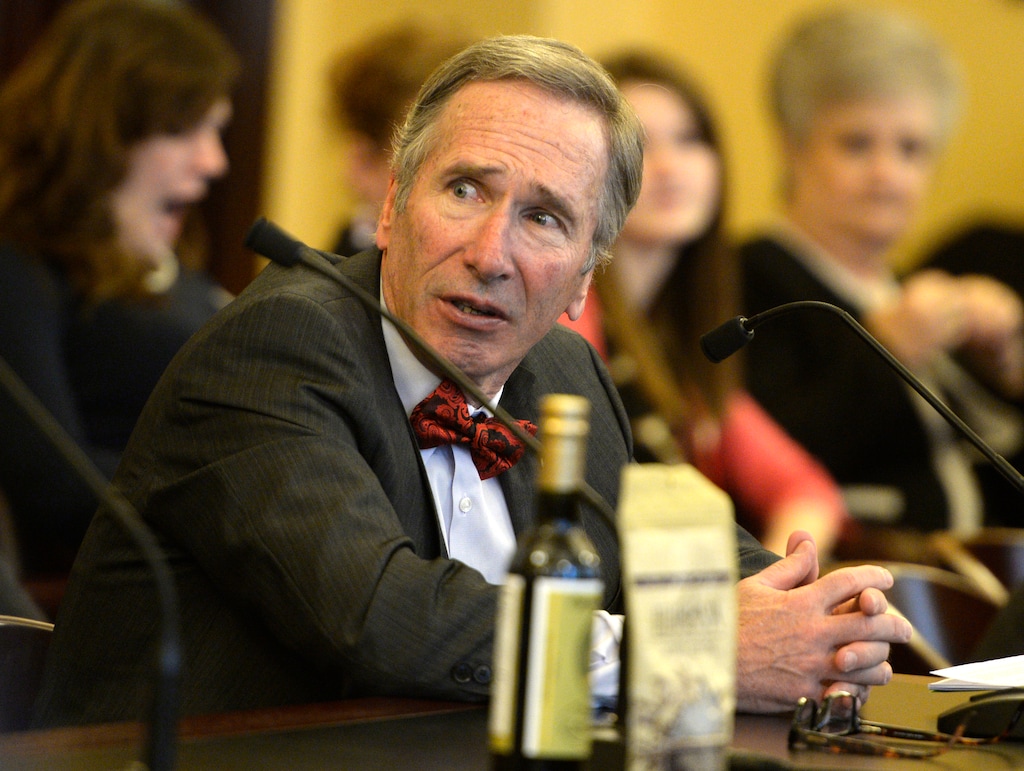 Rick Egan  | The Salt Lake Tribune 

Rep Gage Froerer speaks during a Senate committee hearing on Thursday, March 6, 2014.