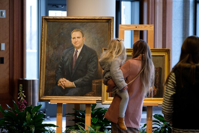 (Photo courtesy of the LDS Church) The viewing for Mormon church President Thomas S. Monson was held at the LDS Conference Center in Salt Lake City, Utah, on Thursday, Jan. 11, 2018. Monson died last week at the age of 90.