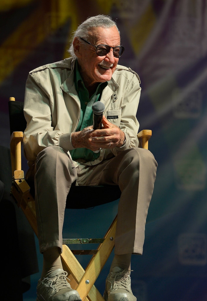 Leah Hogsten  |  The Salt Lake Tribune
 Stan Lee, "Stan the Man," the legendary former head of Marvel Comics talks about his characters and a life in comics at Salt Lake Comic Con, September 6, 2014 at the Salt Palace Convention Center. Lee is credited with co-creating many of Marvel’s best-known characters, including Spider-Man, the Fantastic Four, the X-Men, the Incredible Hulk, Iron Man, Thor, Daredevil, Doctor Strange, and others.
