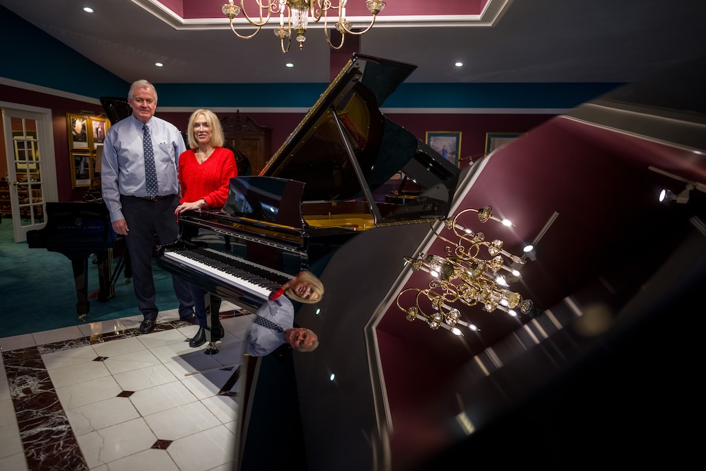 (Trent Nelson  |  The Salt Lake Tribune) Kerwin Ipsen and Susan Daynes at Daynes Music Co. in Midvale on Thursday, March 5, 2026.