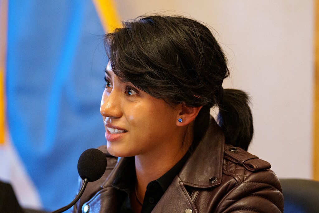 (Trent Nelson  |  The Salt Lake Tribune) Former Salt Lake City Council member Eva Lopez Chavez in 2024. On Wednesday, she released a statement congratulating her replacement on the council, Jennifer Napier-Pearce.