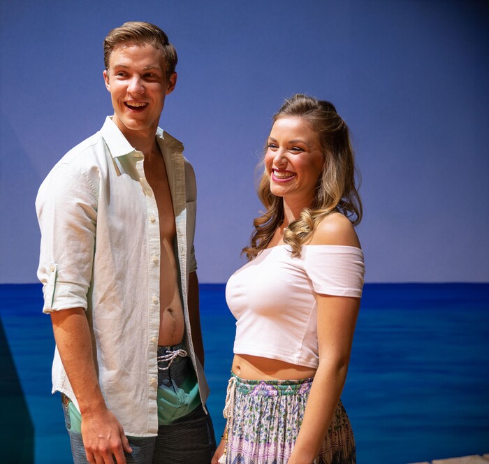 (Courtesy photo) Aidan Wharton (Sky) and Kathryn Brunner (Sophie) perform in Pioneer Theatre Company's production of "Mamma Mia!"