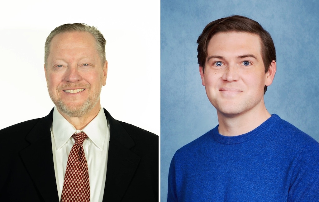 Troy Walker, left, and Braxten Rutherford, candidates for the 2025 Draper mayoral election.